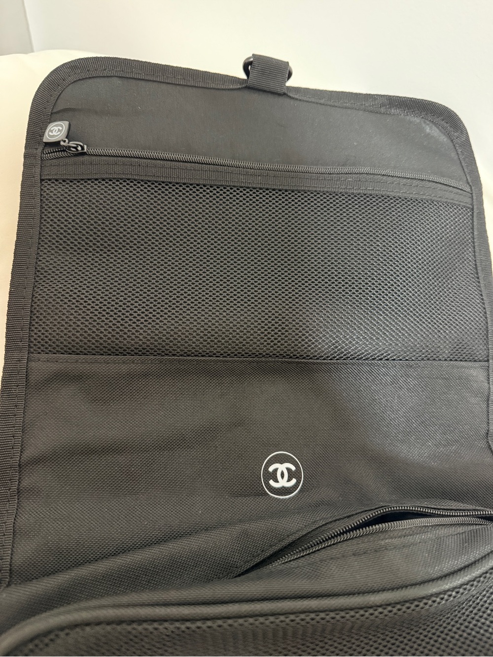 Black Cosmetic Bag Travel Organizer Pouch - Picture 5 of 7